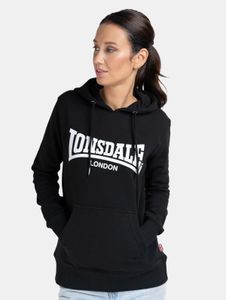 bequemer Lonsdale London Damen Hoodie mit Baumwolle Schwarz