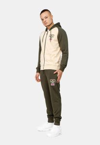 Pantalon confortable pour homme Lonsdale London en coton, beige/vert
