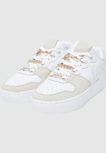 sportliche Karl Kani Damen Sneaker Weiß