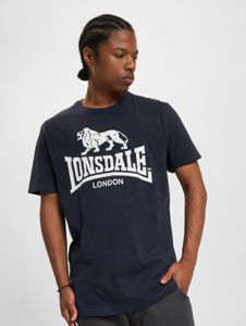 sporty Lonsdale London men's T-shirt with cotton, blue