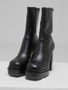 lässige Buffalo Damen Boots Schwarz