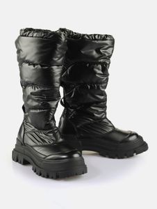 moderne Buffalo Damen Boots Schwarz