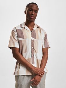 Cómoda camisa polo para hombre de Jack & Jones, de algodón, color beige.