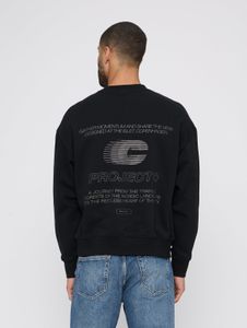 modernes Jack & Jones Herren Sweatshirt mit Baumwolle Schwarz