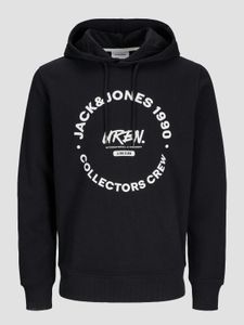 bequemer Jack & Jones Herren Hoodie Schwarz