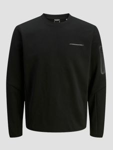 Sudadera moderna para hombre de Jack & Jones, negra.