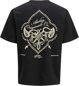 modernes Jack & Jones Herren T-Shirt mit Baumwolle Schwarz