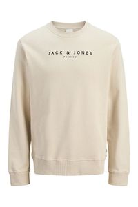 Sweat-shirt homme Jack & Jones moderne en coton beige