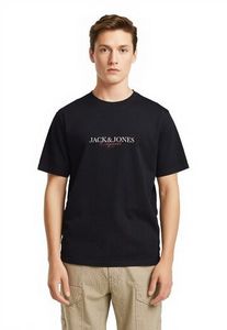 lässiges Jack & Jones Herren T-Shirt mit Baumwolle Schwarz