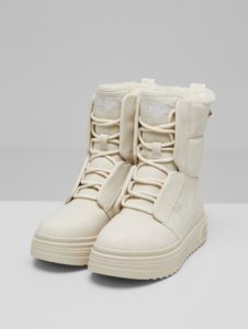 Bottes Buffalo modernes beiges pour femmes