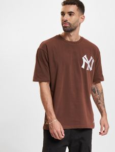 Comoda t-shirt da uomo New Era in cotone, marrone