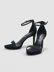 lässige Buffalo Damen Sneaker Schwarz