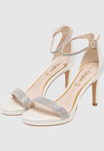 lässige Buffalo Damen Sandalen Creme-Weiß