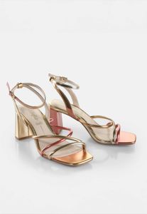 Lightweight Buffalo women's sandals gold/red
