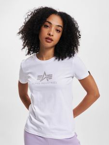 lässiges Alpha Industries Damen T-Shirt mit Baumwolle Weiß