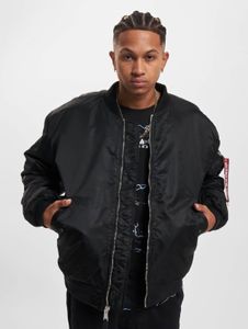 Veste pour homme Modern Alpha Industries avec fermetures éclair et poches, noire