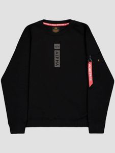 bequemes Alpha Industries Herren Sweatshirt mit Baumwolle Schwarz