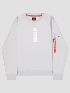 modernes Alpha Industries Herren Sweatshirt mit Baumwolle Grau