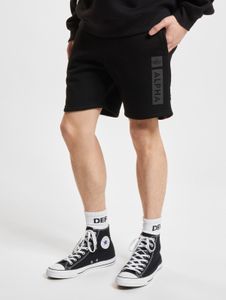 Comodi pantaloncini da uomo Alpha Industries in cotone, neri