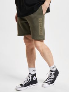 Pantaloncini da uomo Alpha Industries leggeri, in cotone, verde militare