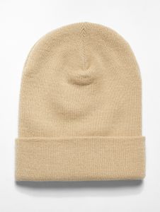 sportliche Flexfit Unisex Cap Rippstrick 104 g/m² Beige