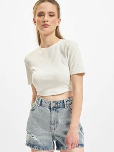 T-shirt da donna Casual Only in cotone, bianca