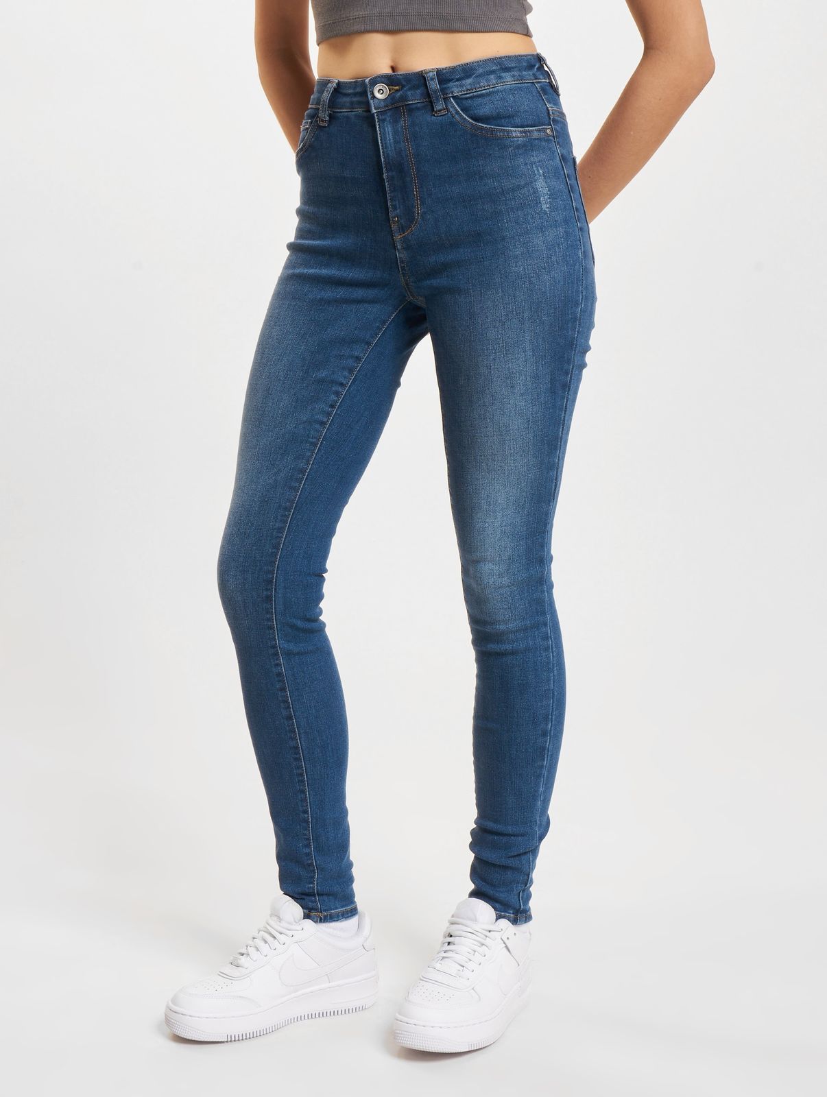 ONLY Damen Skinny Fit Jeans Stretch Blau