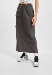 feminines Only Damen Kleid Taschen mit Baumwolle Grau