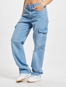 lässige Only Damen Jeans Straight Fit mit Baumwolle Blau