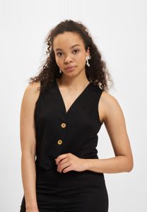 lässige Only Damen Weste Schwarz