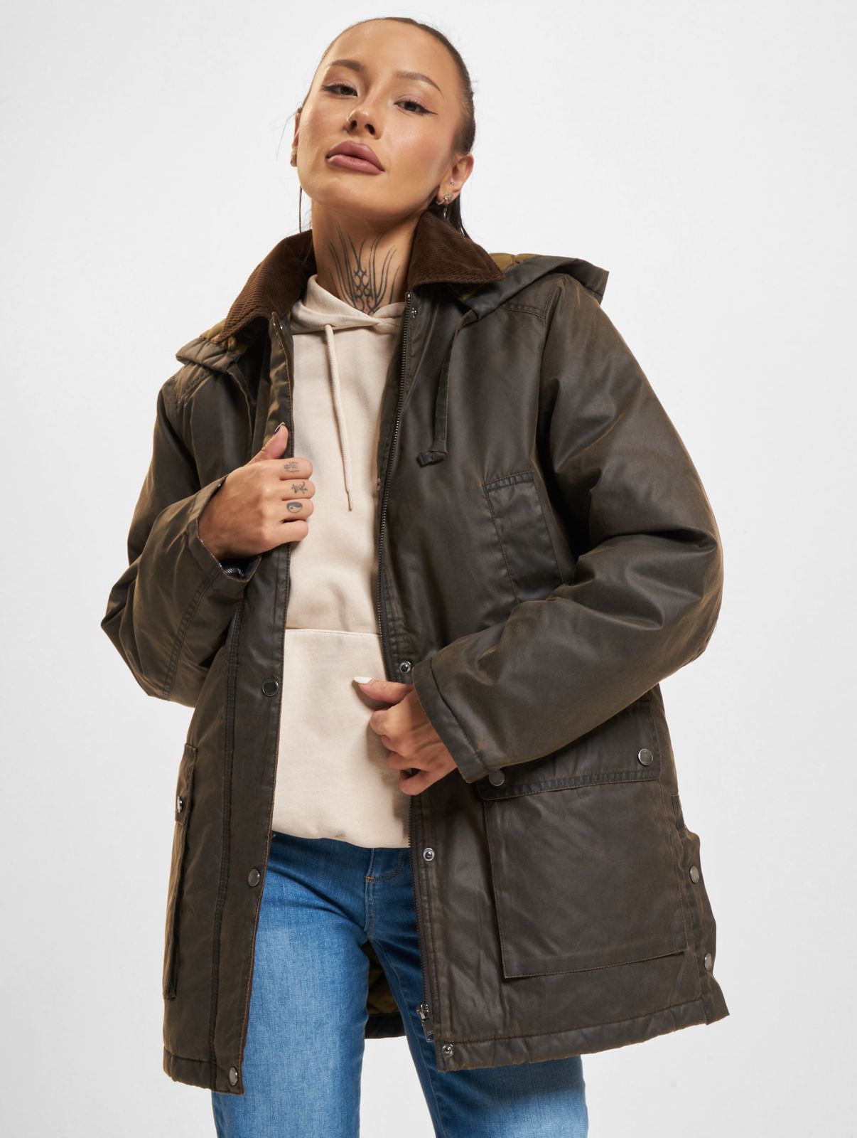 ONLY Damen Jacke Braun