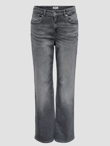 lässige Only Damen Jeans Straight Fit Stretch mit Baumwolle Anthrazit
