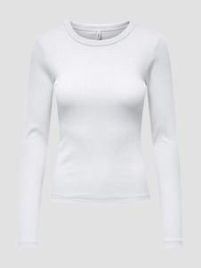 Soft Only women's stretch sweatshirt with cotton, white