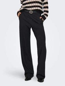 lässige Only Damen Jeans Straight Fit Stretch Schwarz