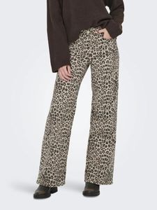 Cómodos pantalones vaqueros de mujer Only de algodón, color beige.
