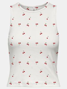 sportliches Only Damen T-Shirt mit Baumwolle Weiß