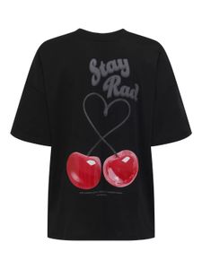 T-shirt da donna Comfort Only in cotone, nera