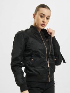 lässige Alpha Industries Damen Jacke Schwarz