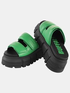 leichte Buffalo Damen Sandalen Grün