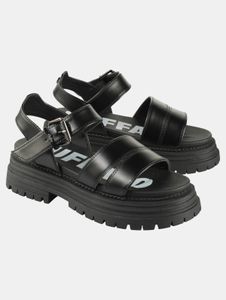 Sandales légères Buffalo pour femmes, noires