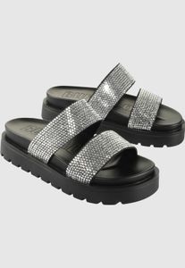 leichte Buffalo Damen Sandalen Schwarz
