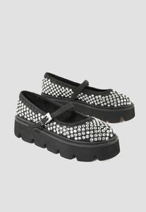 bequemes Buffalo Damen Slipper Schwarz