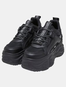 sportliche Buffalo Damen Sneaker Schwarz