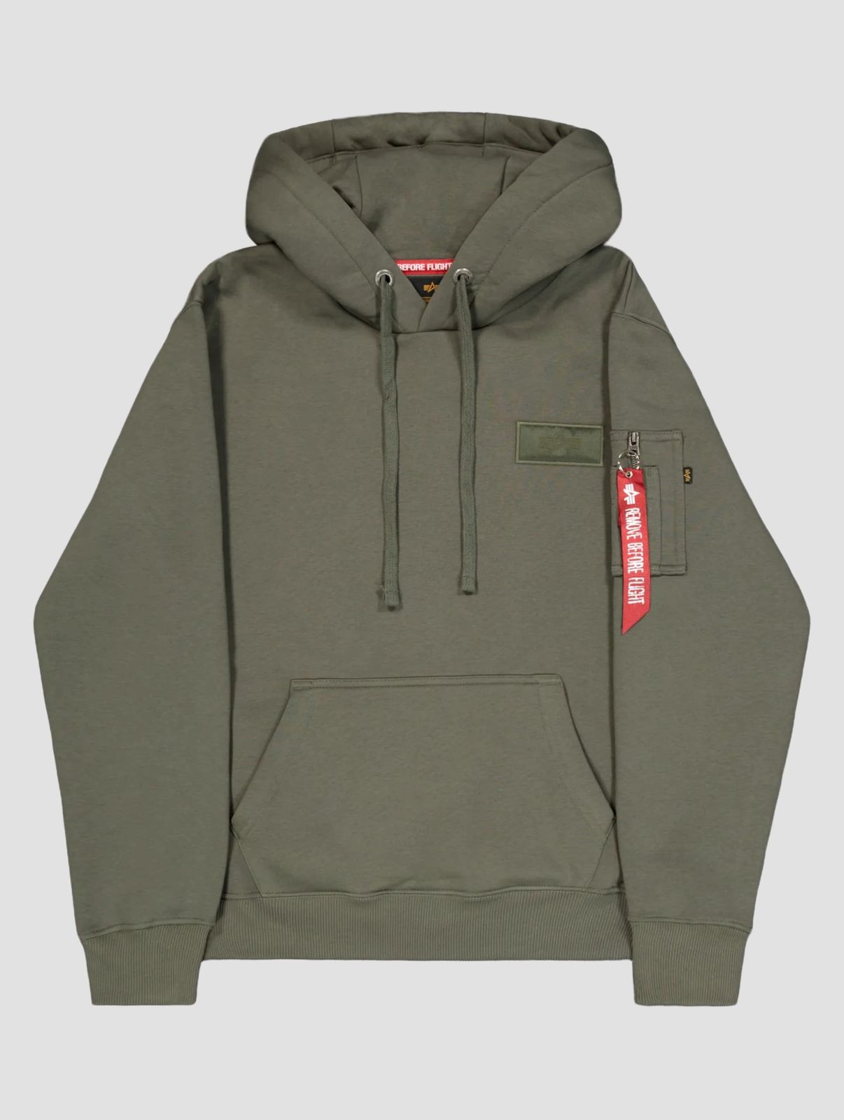 Alpha Industries Herren Hoodie Baumwolle Militär-Grün