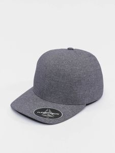 sportliche Flexfit Unisex Cap Straight Fit 152 g/m² Blau-Meliert