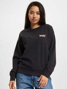 Sudadera suave de mujer Levi's de algodón, color negro.