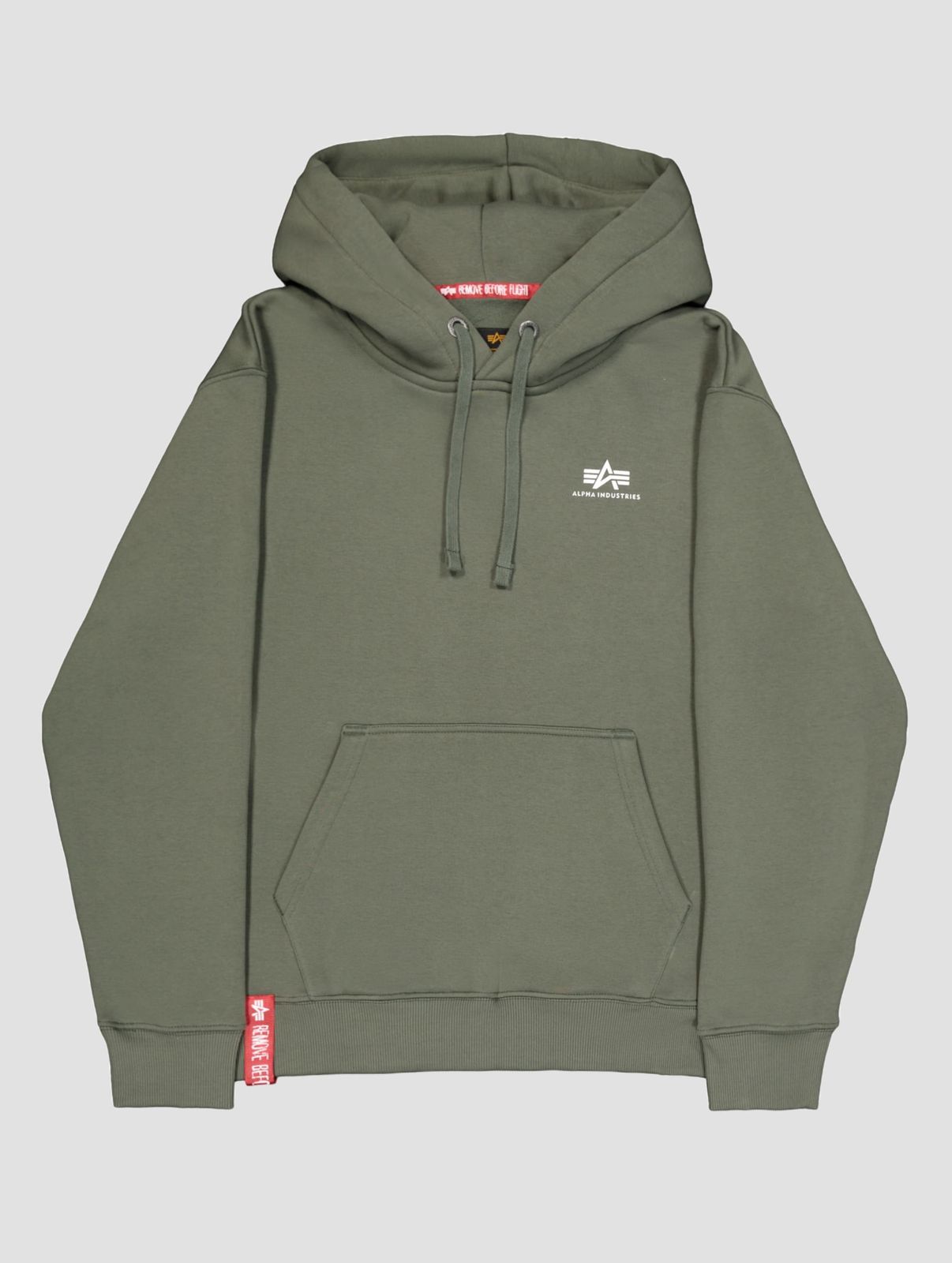 Alpha Industries Herren Hoodie Baumwolle Militär-Grün