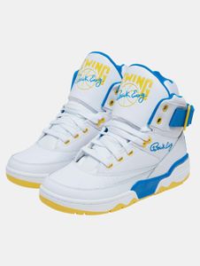 Baskets unisexes Ewing blanches décontractées