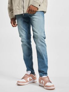 lässige Redefined Rebel Herren Jeans Slim Fit Stretch Reißverschluss mit Baumwolle Blau