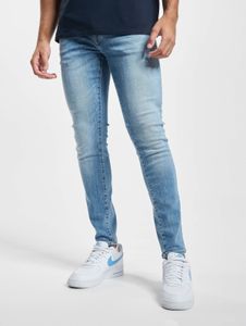 Jean skinny stretch pour homme Modern Only & Sons, fermeture éclair, coton, bleu